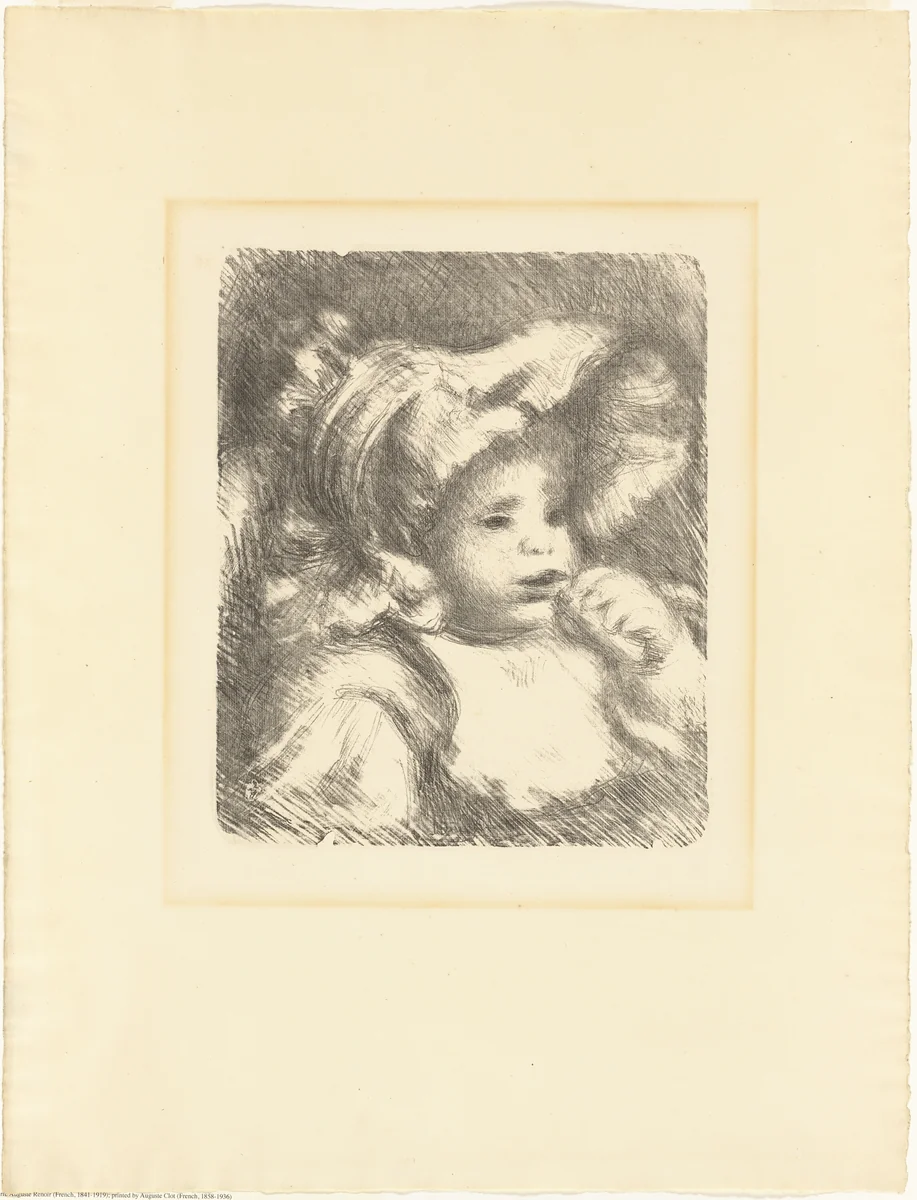 Child with a Biscuit (Jean Renoir) by Pierre-Auguste Renoir, print, 1898-1899