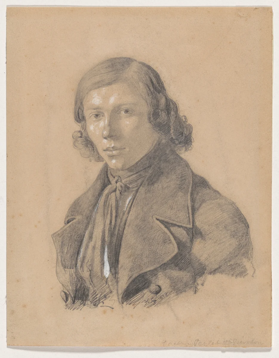 Adrien Perlet, Actor by Henri Grevedon, drawing, 1838