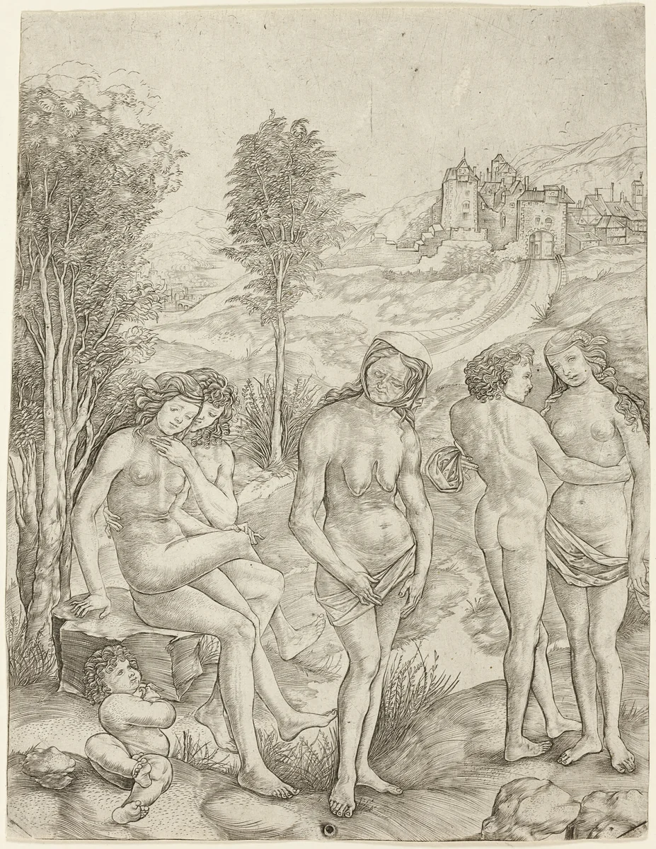Allegory of Envy by Cristofano Robetta, print, 1500-1510
