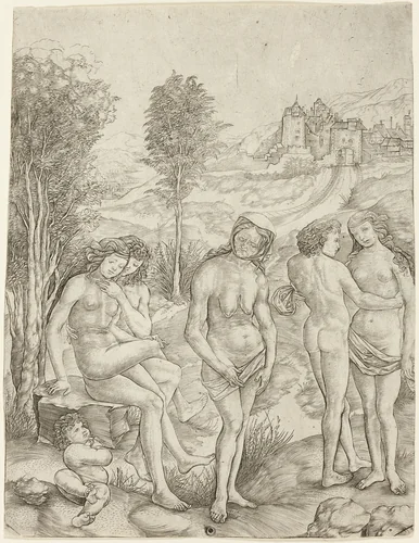 Allegory of Envy by Cristofano Robetta, print, 1500-1510