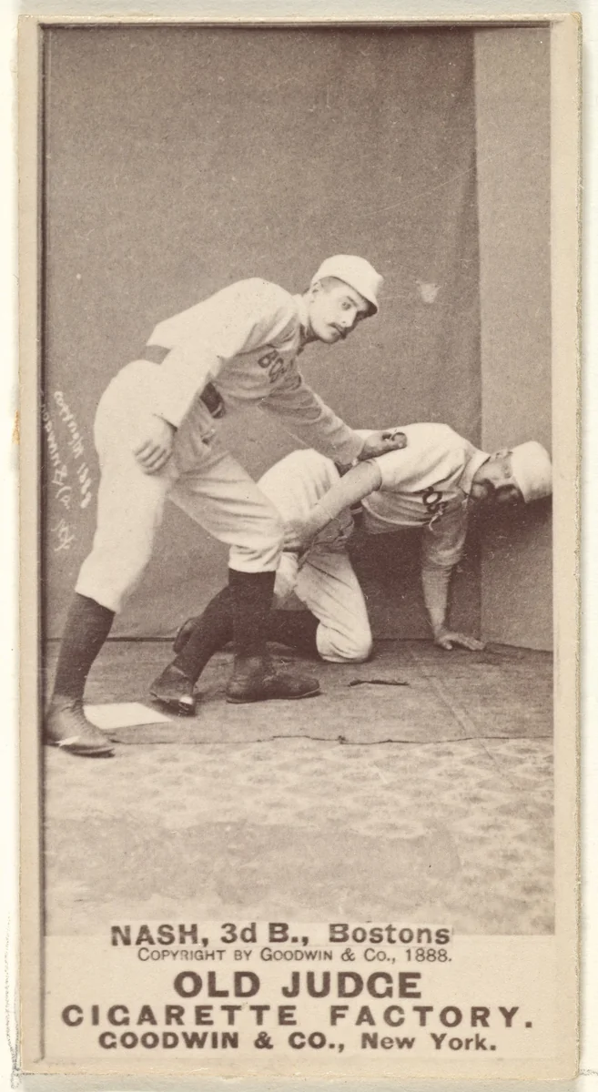 Nash, 3rd Base, Boston, from the Old Judge series (N172) for Old Judge Cigarettes by Goodwin & Company, photograph, 1888