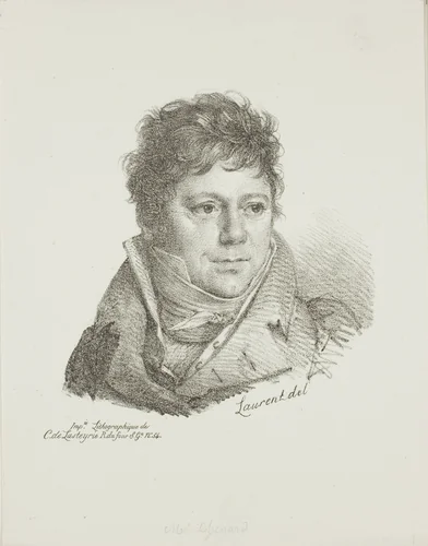 Portrait of M. Chenard by Jean-Antoine Laurent, print, 1800-1832