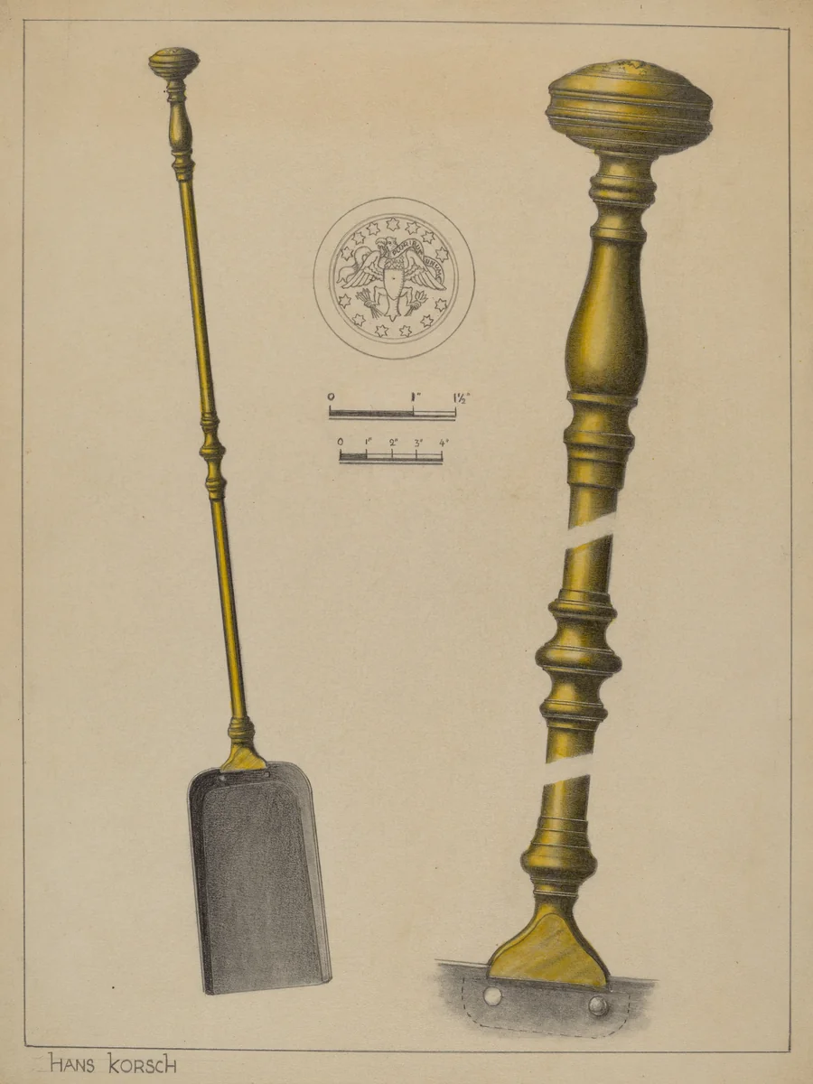 Fire Shovel by Hans Korsch, index of american design, 1937
