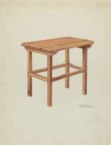 Sanctuary Table by Dayton Brown, index of american design, 1936