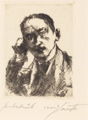 Bildnis K.S. (Portrait of K.S.) by Lovis Corinth, print, 1920