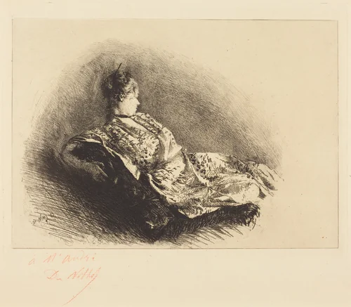 The Dancer Holoke-GO-Zen by Giuseppe de Nittis, print, 1873