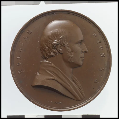 William Wyon by Leonard Charles Wyon, metalwork, 1854
