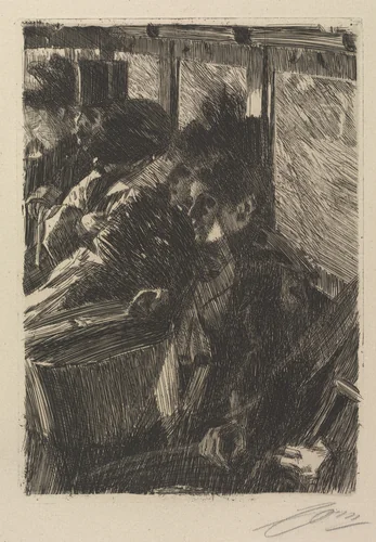 Omnibus by Anders Zorn, print, 1892