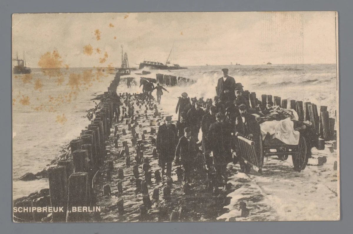 Schipbreuk "Berlin" by Nicolaas Jan Boon, other, 1907