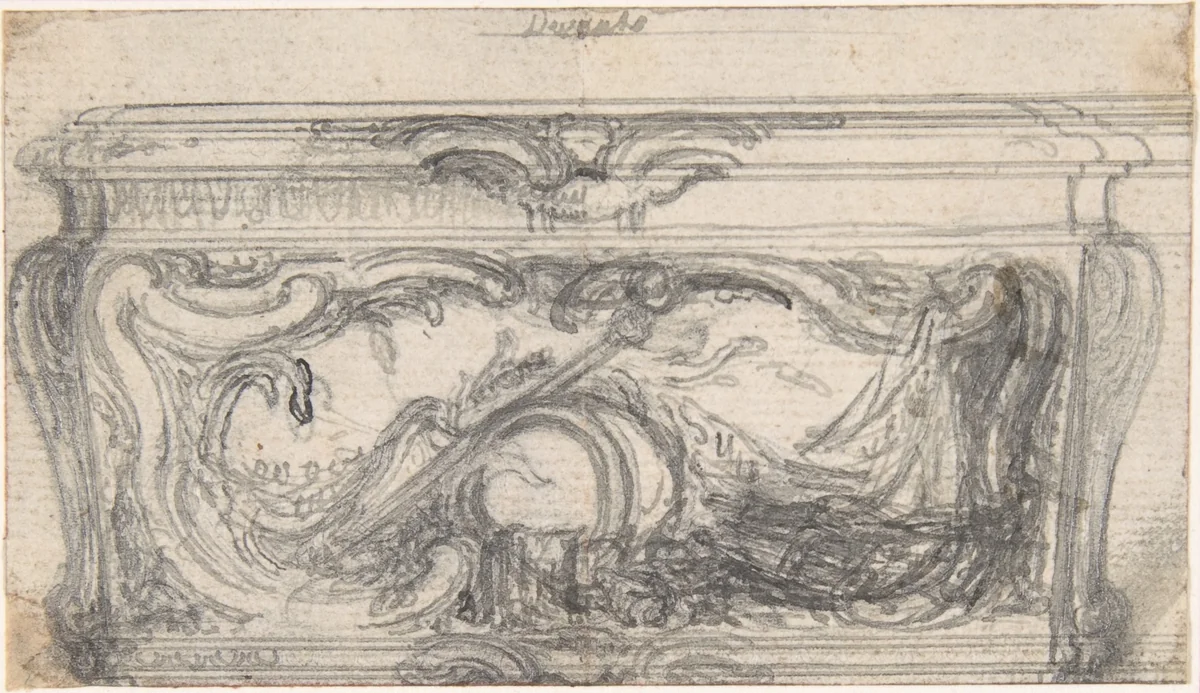 Design for a Snuff-Box by Hubert François Gravelot, drawing, 1710-1773
