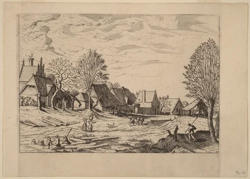 Village Street by Lucas van Doetechum
Johannes van Doetechum the Elder
Master of the Small Landscapes, print, 1559-1561