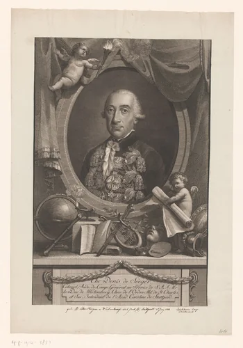 Portret van Christoph Dionysius, Freiherr von Seeger by Christian Jakob Schlotterbeck, print, 1767-1811