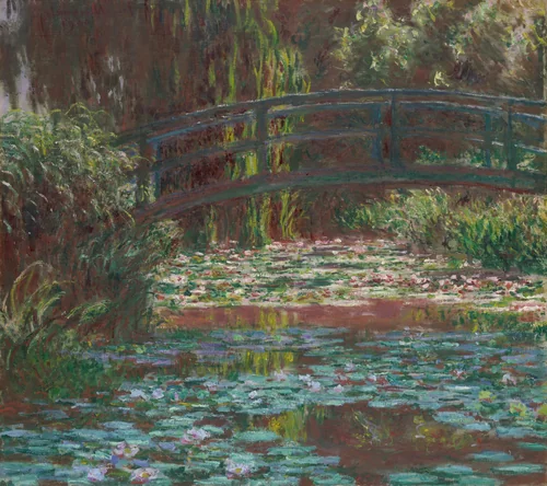 Water Lily Pond by Claude Monet, painting, 1900