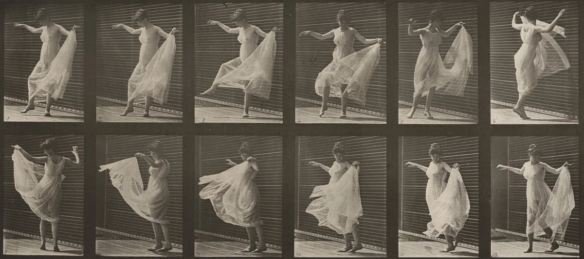 Plate Number 189. Dancing (fancy) by Eadweard Muybridge, photograph, 1887