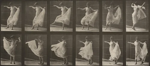 Plate Number 189. Dancing (fancy) by Eadweard Muybridge, photograph, 1887