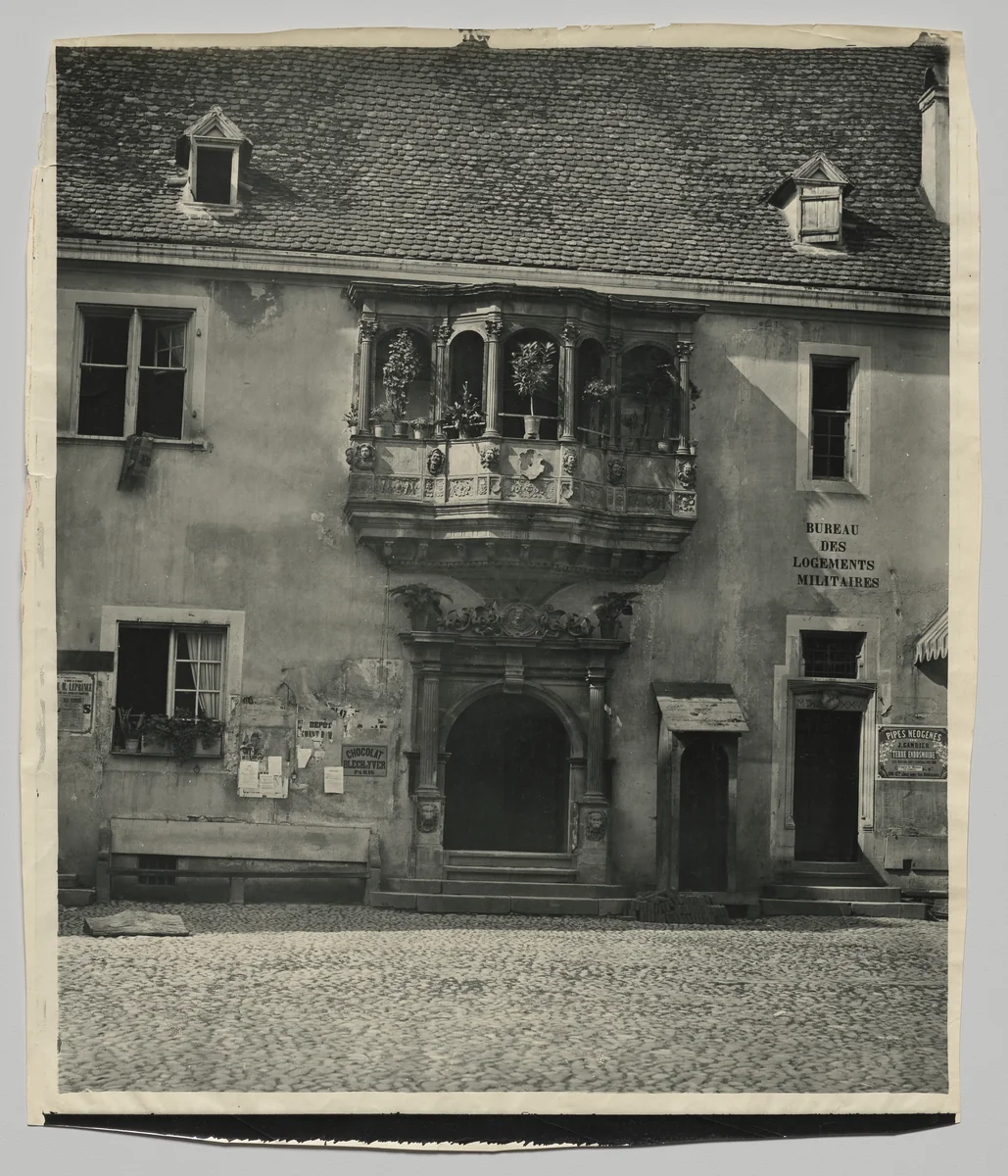 Façade Alsacienne, Corps de Garde à Colmar by Adolphe Braun, photograph, 1865-1880