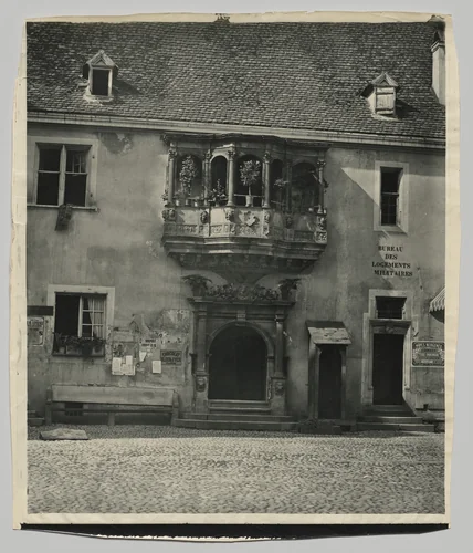 Façade Alsacienne, Corps de Garde à Colmar by Adolphe Braun, photograph, 1865-1880