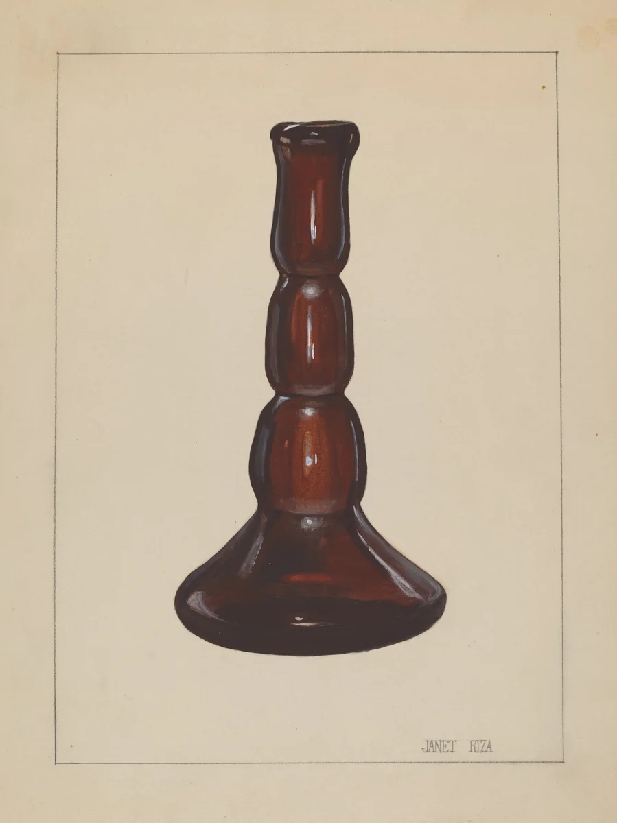 Candlestick by Janet Riza, index of american design, 1937
