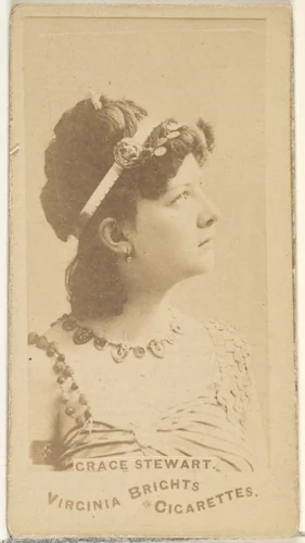 Grace Stewart, from the Actors and Actresses series (N45, Type 1) for Virginia Brights Cigarettes by Allen & Ginter, photograph, 1885-1891