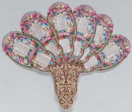 Valentine - Mechanical - elaborate fan by anonymous, other, 1875