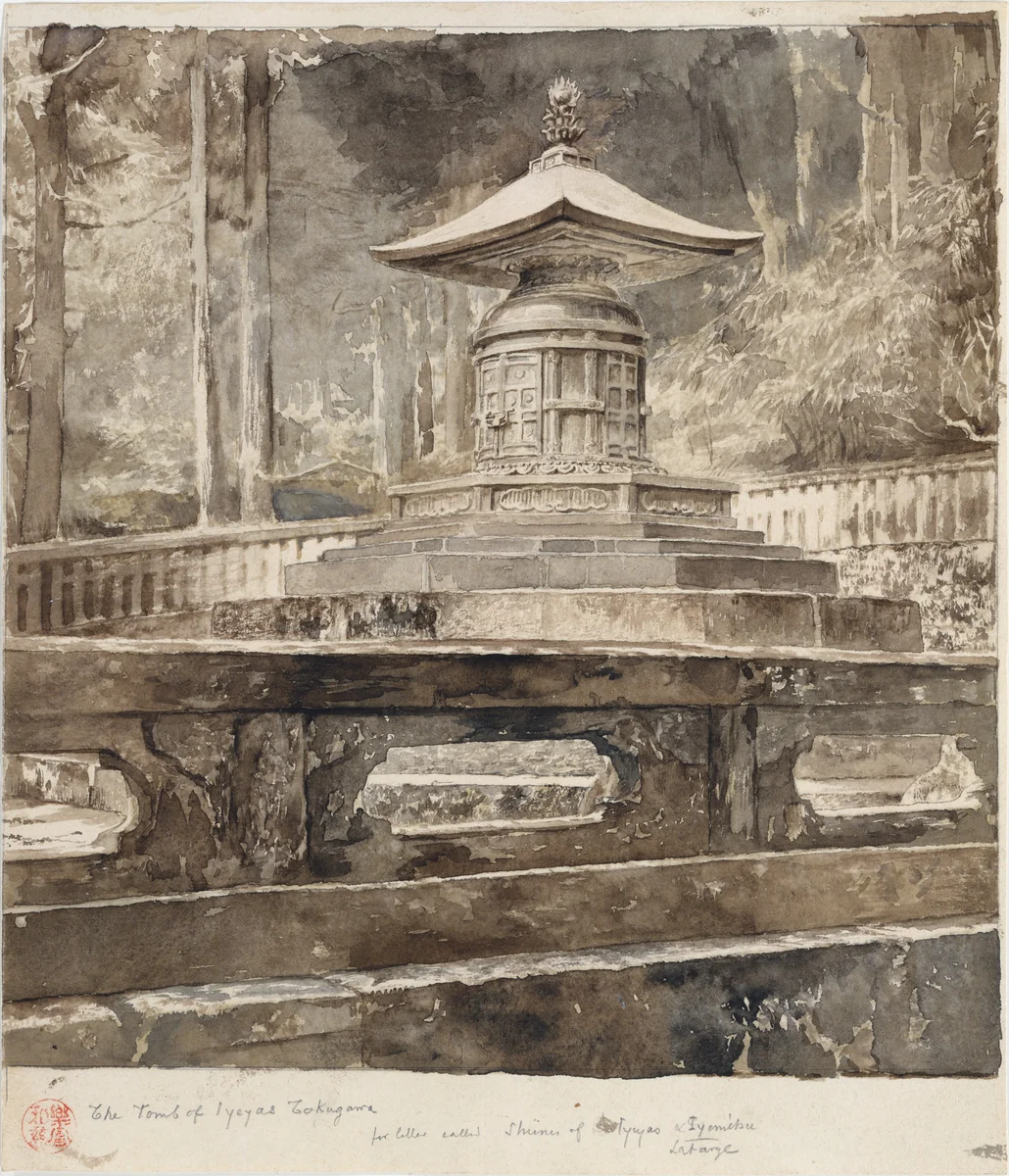 The Tomb of Iyeyasu Tokugawa by John La Farge, artwork, 1888