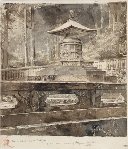 The Tomb of Iyeyasu Tokugawa by John La Farge, artwork, 1888
