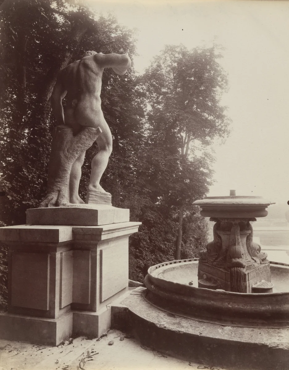 Saint-Cloud (cascade) by Eugène Atget, photograph, 1923