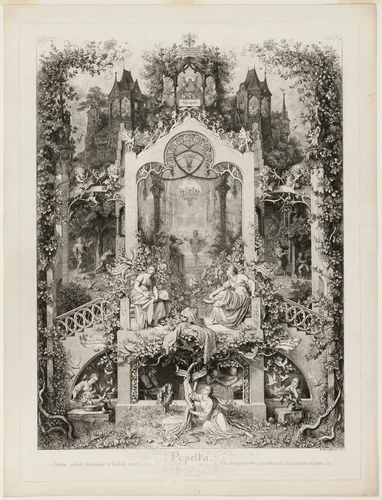 Cinderella by Eugen Napoleon Neureuther, print, 1848