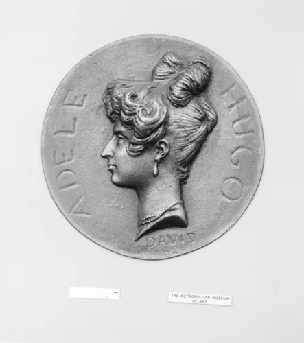 Adèle Hugo (née Foucher, wife of Victor Hugo) (d. 1868) by Pierre-Jean David d'Angers, metalwork, 1828