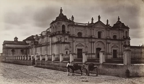 Church of San Domingo, Guatemala by Eadweard Muybridge, photograph, 1875