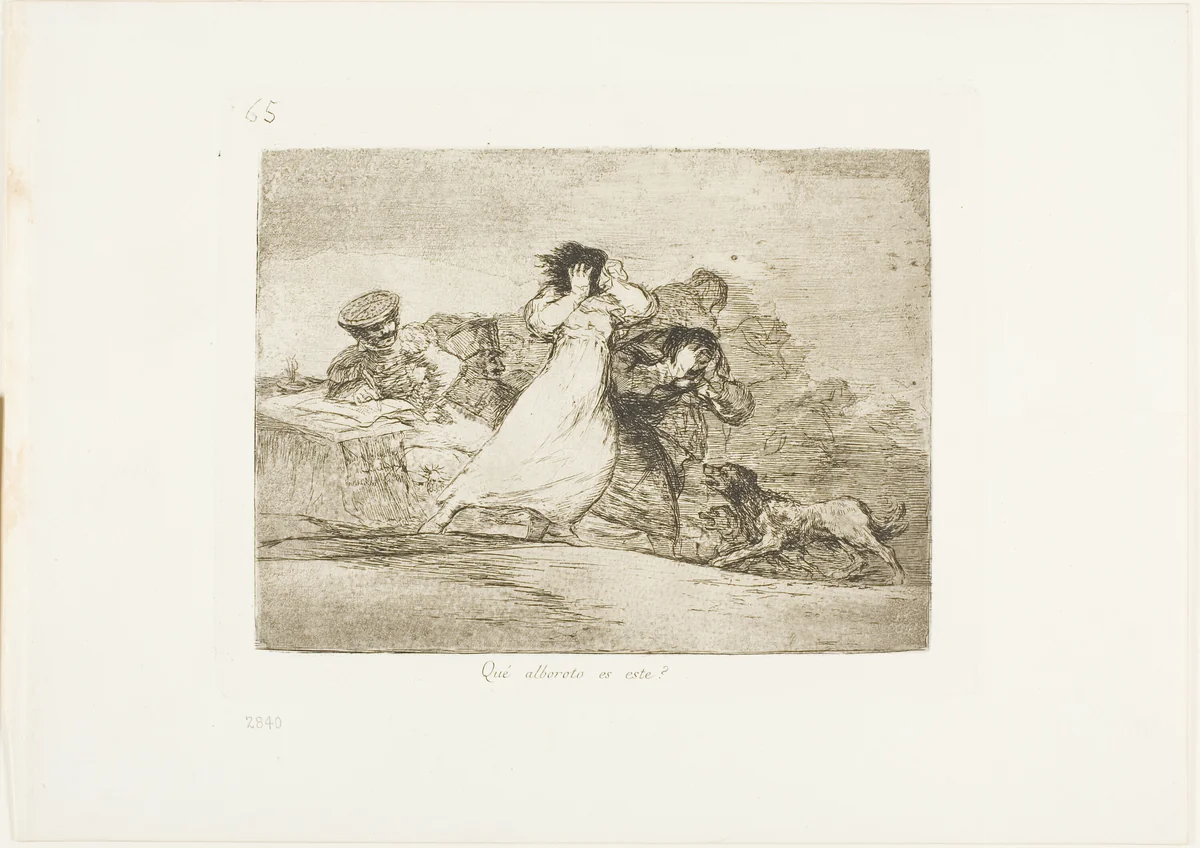 What is this Hubbub?, plate 65 from The Disasters of War by Francisco José de Goya, print, 1815-1820