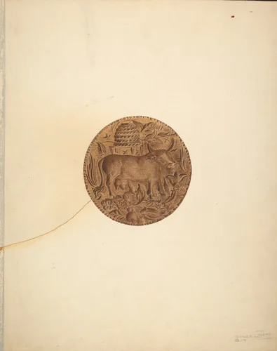 Butter Mold by Michael Riccitelli, index of american design, 1940