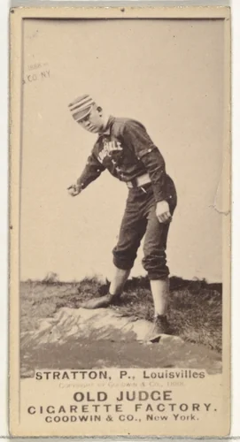 Chilton Scott Stratton, Pitcher, Louisville Colonels, from the Old Judge series (N172) for Old Judge Cigarettes by Goodwin & Company, photograph, 1888