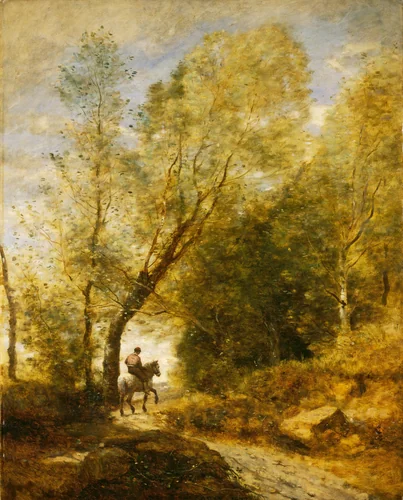 The Forest of Coubron by Jean-Baptiste-Camille Corot, painting, 1872