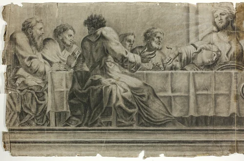 Last Supper by Albrecht Schmid, drawing, 1790-1899