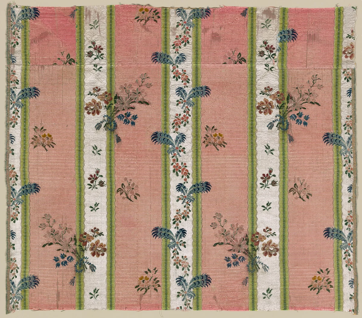 Fragment (Dress Fabric) by France, textile, 1701-1800