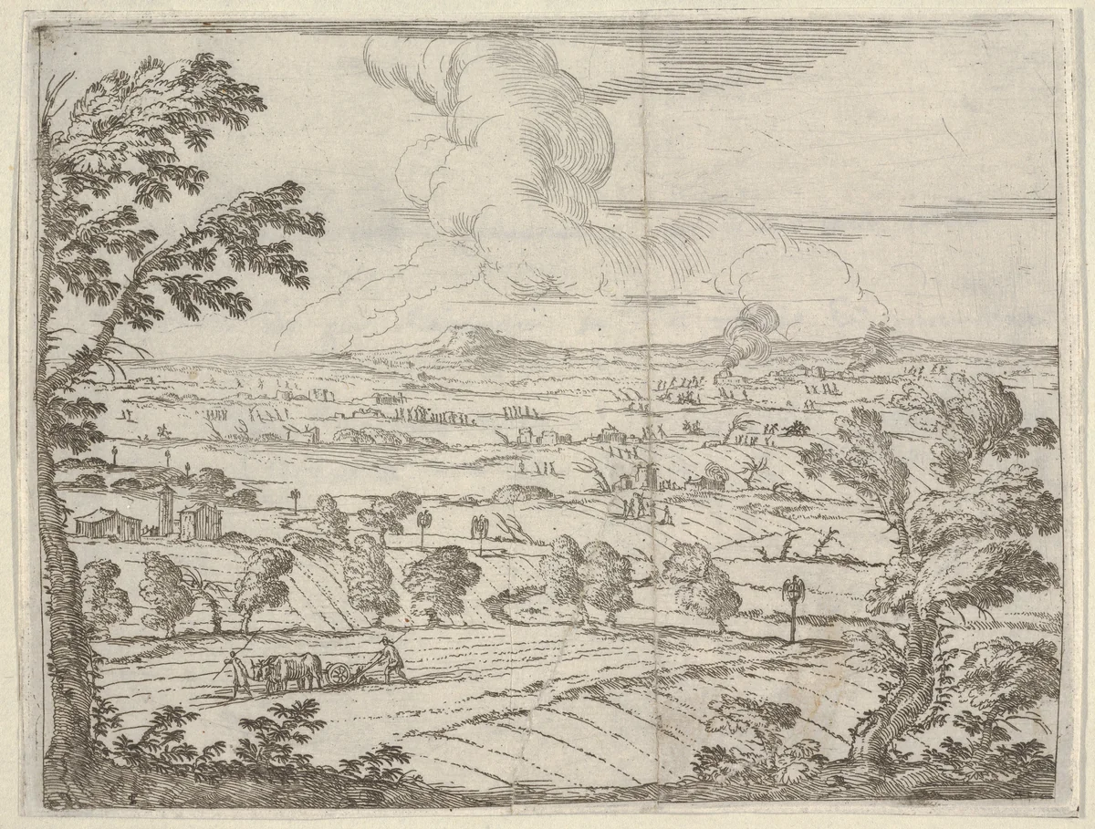 Francesco I d'Este Keeps his State Intact During the Descent of the Germans into Mantua, from "L'Idea di un Principe ed Eroe Cristiano in Francesco I d'Este, di Modena e Reggio Duca VIII [...]" by Bartolomeo Fenice, print, 1659