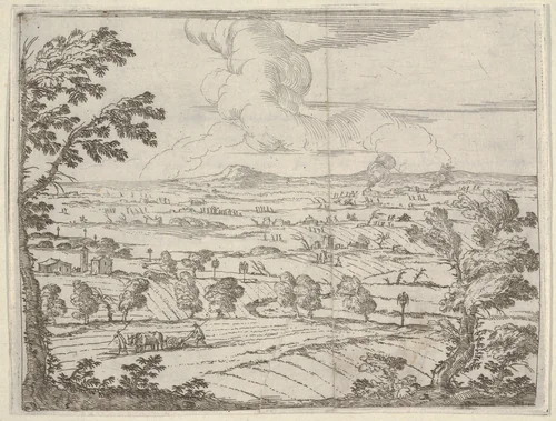 Francesco I d'Este Keeps his State Intact During the Descent of the Germans into Mantua, from "L'Idea di un Principe ed Eroe Cristiano in Francesco I d'Este, di Modena e Reggio Duca VIII [...]" by Bartolomeo Fenice, print, 1659