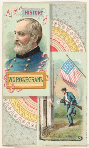 A Short History: General William S. Rosecrans, from the Histories of Generals series (N114) issued by W. Duke, Sons & Co. to promote Honest Long Cut Smoking and Chewing Tobacco by W. Duke, Sons & Co., print, 1888