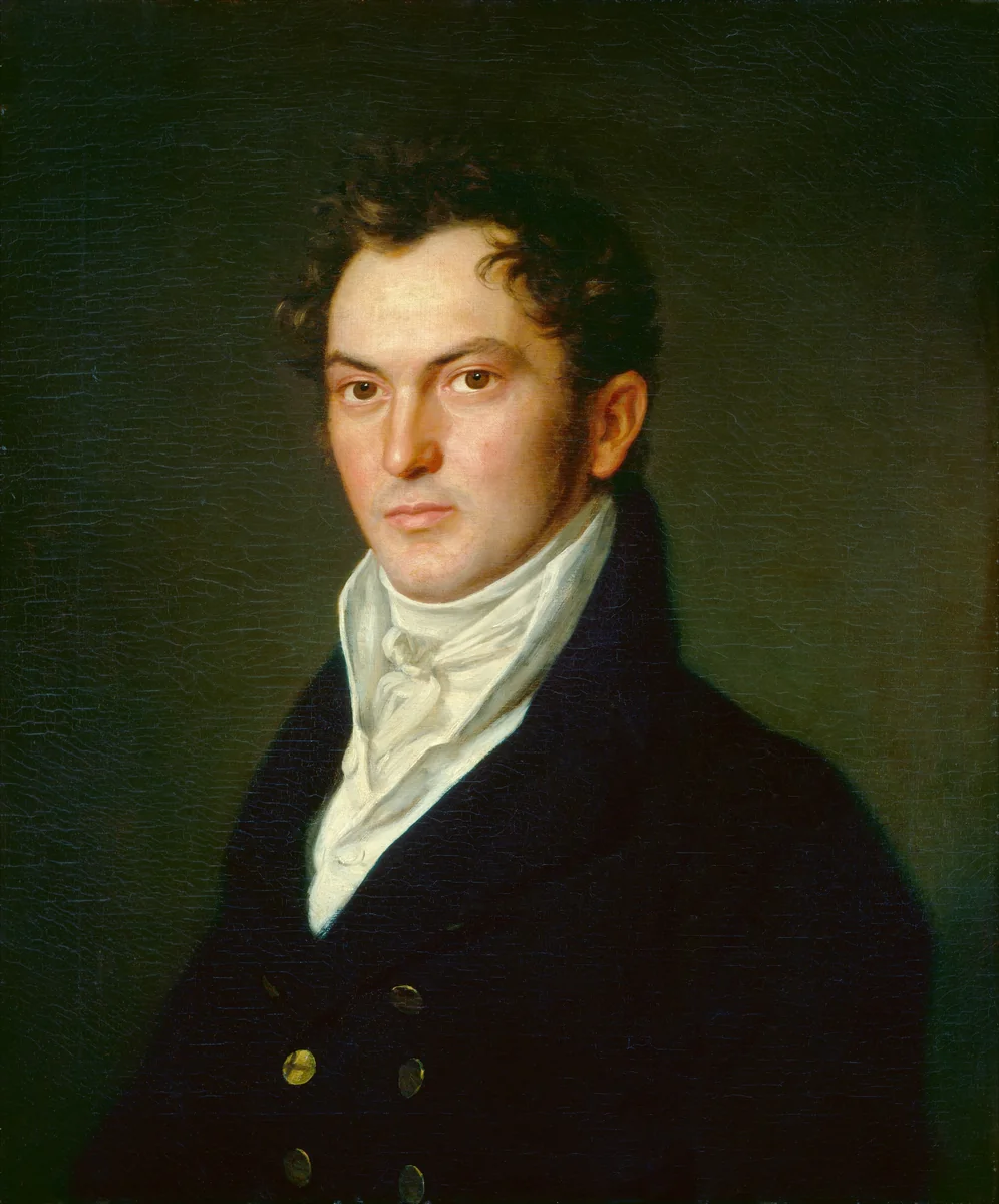 Zachariah Schoonmaker by John Vanderlyn, painting, 1815-1818