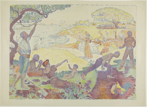 In Times of Harmony by Paul Signac, print, 1895-1896