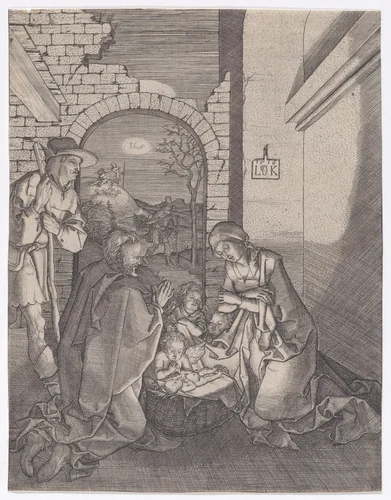The Nativity by Ludwig Krug, print, 1516