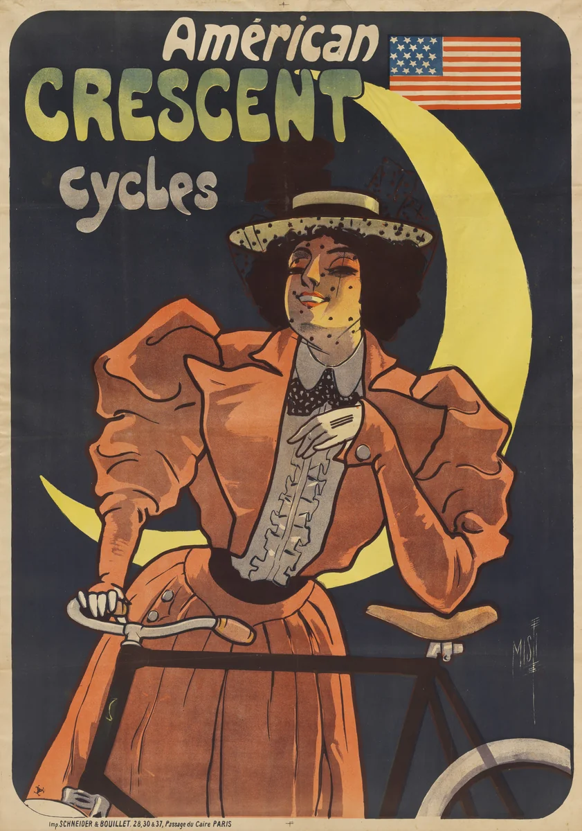 Américan Crescent Cycles by Misti, design, 1900