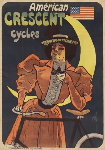 Américan Crescent Cycles by Misti, design, 1900
