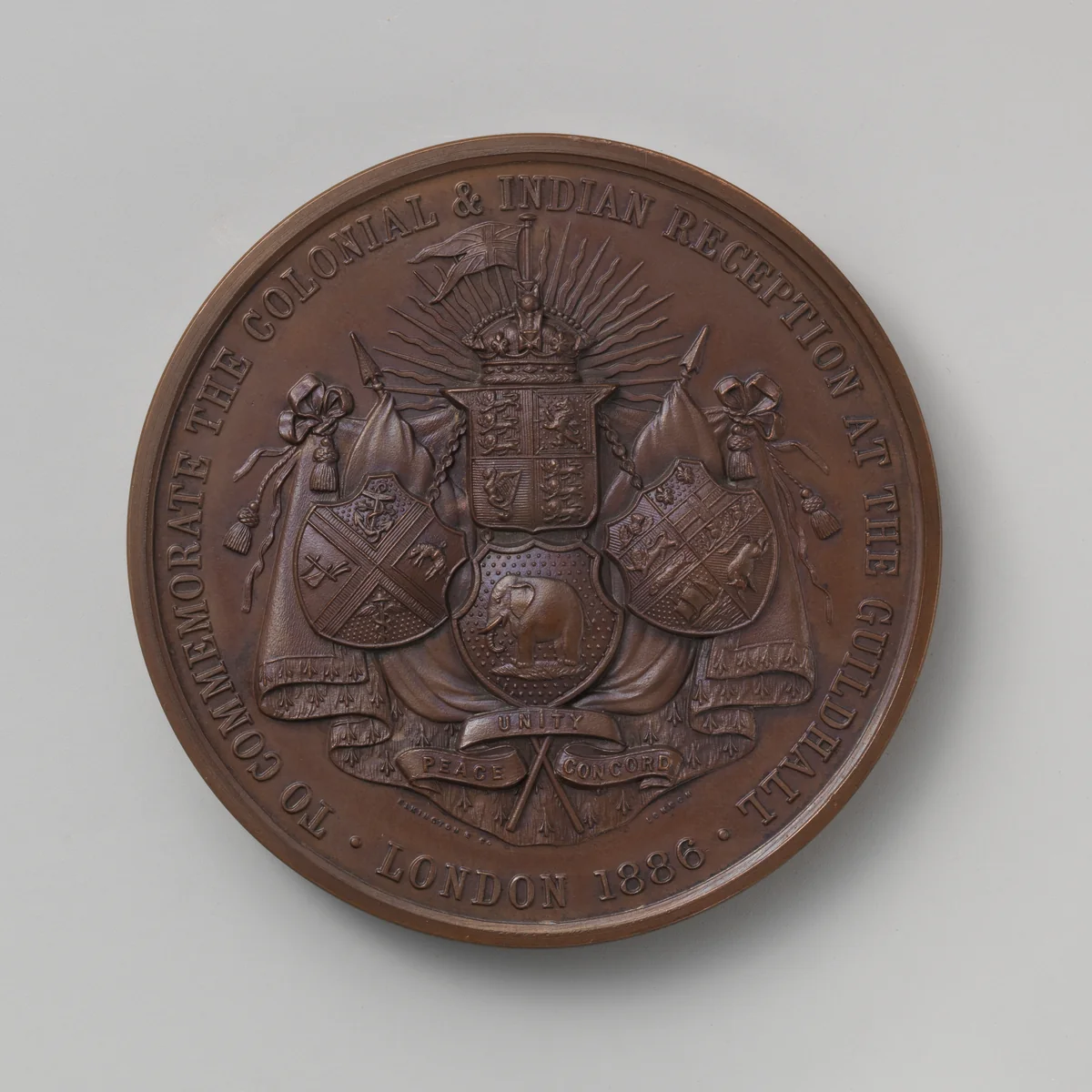 The Colonial and Indian Reception at the Guildhall, 1886 by Elkington & Co., metalwork, 1886
