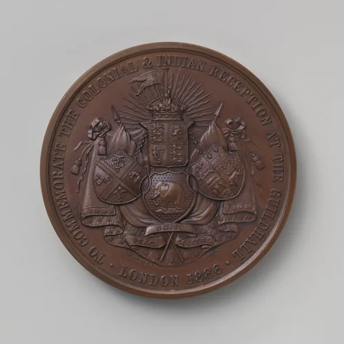 The Colonial and Indian Reception at the Guildhall, 1886 by Elkington & Co., metalwork, 1886