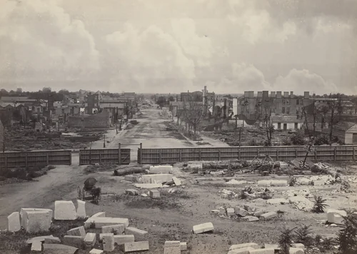 Columbia, from the Captiol from the album Photographic Views of Sherman's Campaign by George N. Barnard, photograph, 1864