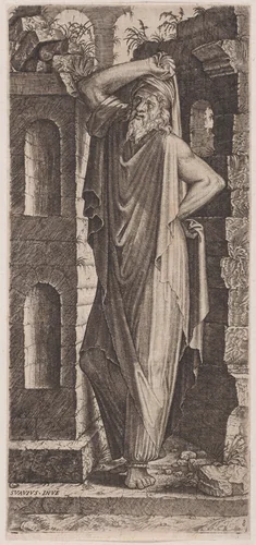 St. Philip (?), from "Christ, the Twelve Apostles and St. Paul" by Lambert Suavius, print, 1525-1576