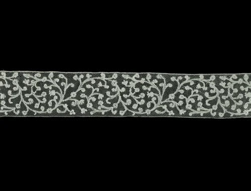 Border by Flanders, textile, 1675-1700