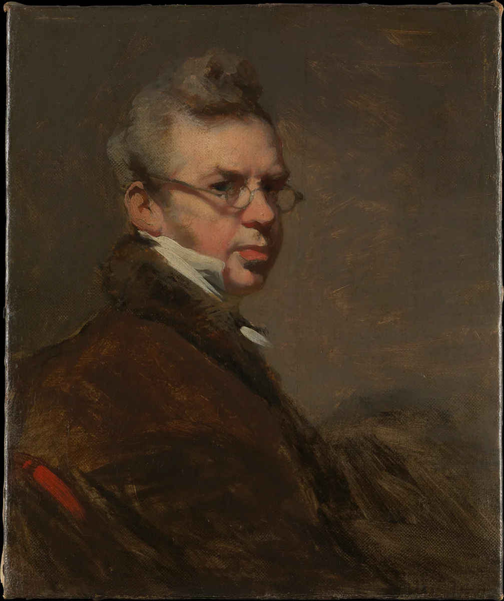 Self-Portrait by George Chinnery, painting, 1825-1828
